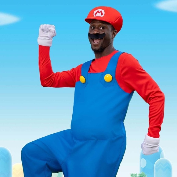 Disguise Super Mario Kids Costume - Blue and Red - Picture 13 of 13